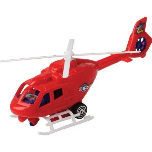 24-Piece Airport Playset with Vehicles, Helicopter, Airplane & Accessories