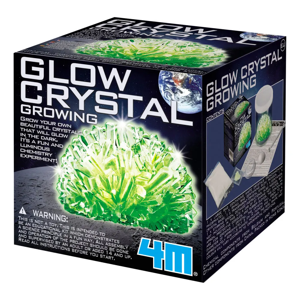4M Glow Crystal Growing Kit - DIY Glow-in-the-Dark Science Experiment