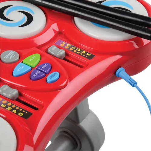 Activity Drum Center | Interactive Percussion Set with Rhythm, Microphone & Stool