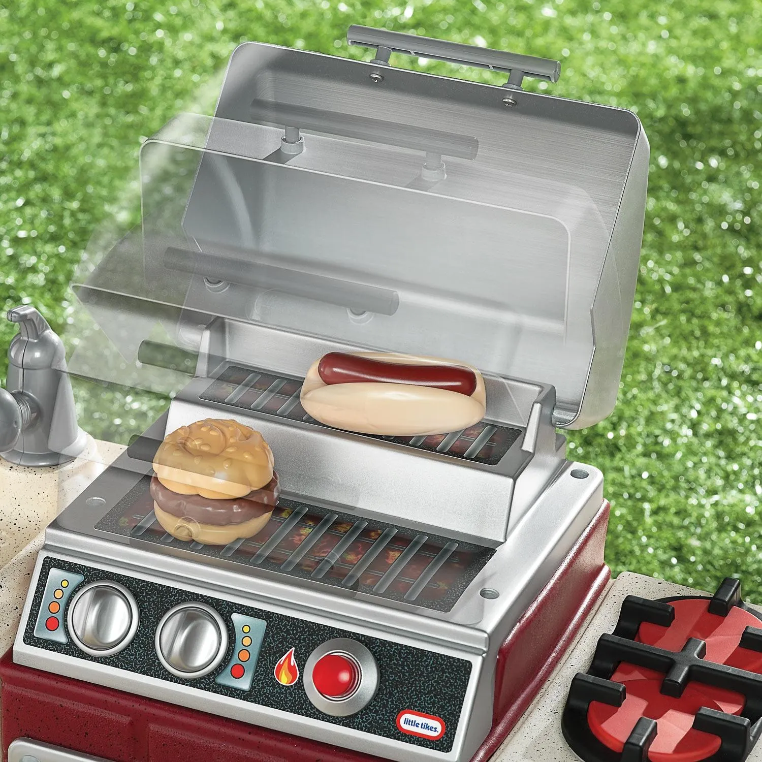 Backyard Barbecue Get Out 'n' Grill – Grill Playset with Food and Utensils