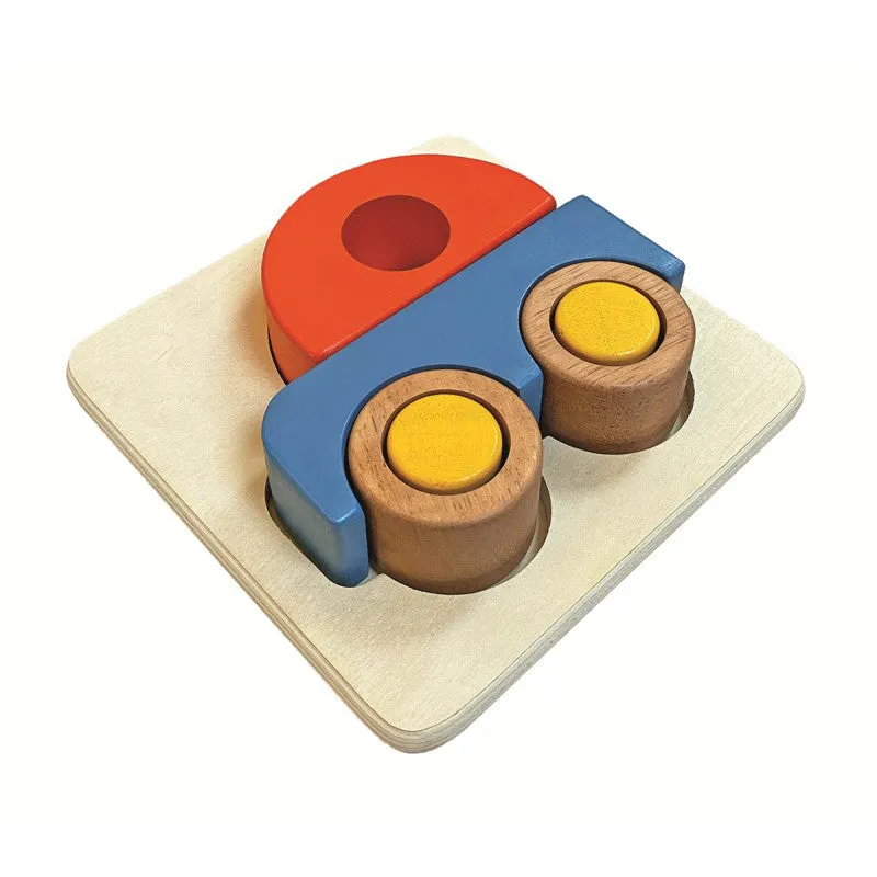 Bass & Bass 3D Wooden Car Puzzle 12m 