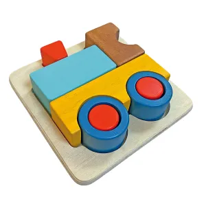 Bass & Bass 3D Wooden Train Puzzle