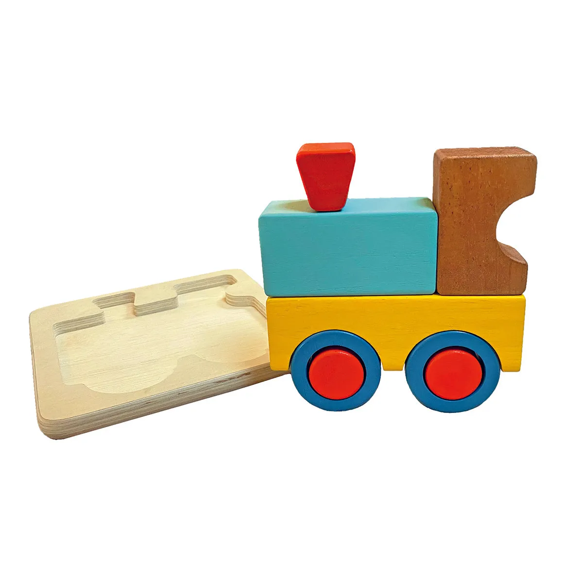 Bass & Bass 3D Wooden Train Puzzle
