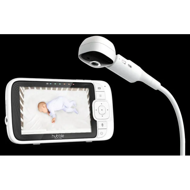 Binatone Electronics International HCSNPSKYWB Hubble Nursery Pal Skyview Baby Monitor 5" HD Baby Monitor with Crib Mount Camera