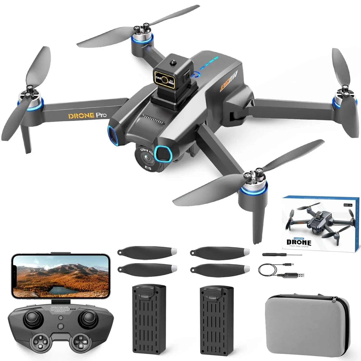 Casrra JC814 Four-Axis Brushless Drone 4K HD FPV Camera Wifi RC Quadcopter