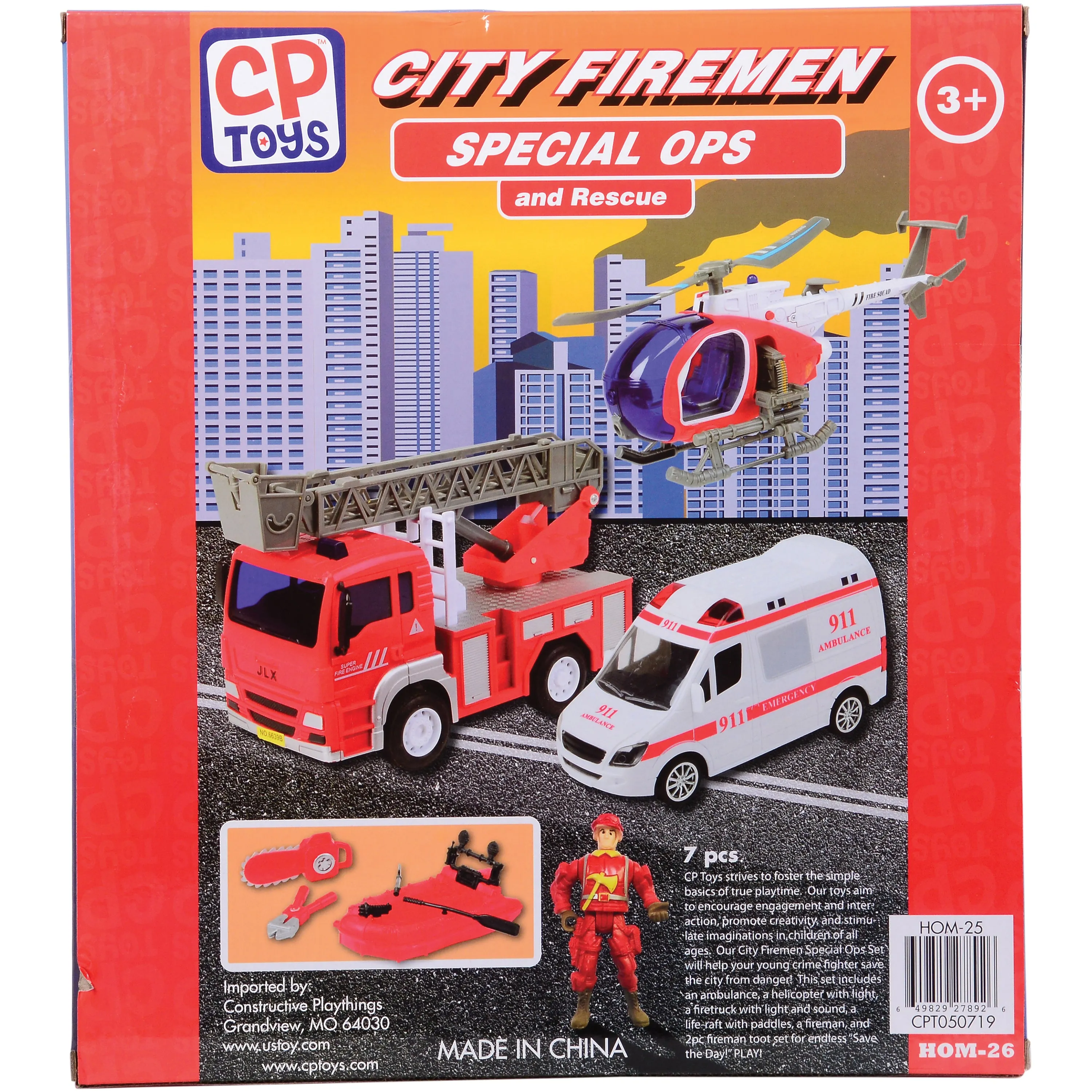 City Fire Special Ops & Rescue Playset | Lights, Sounds, and Rescue Action