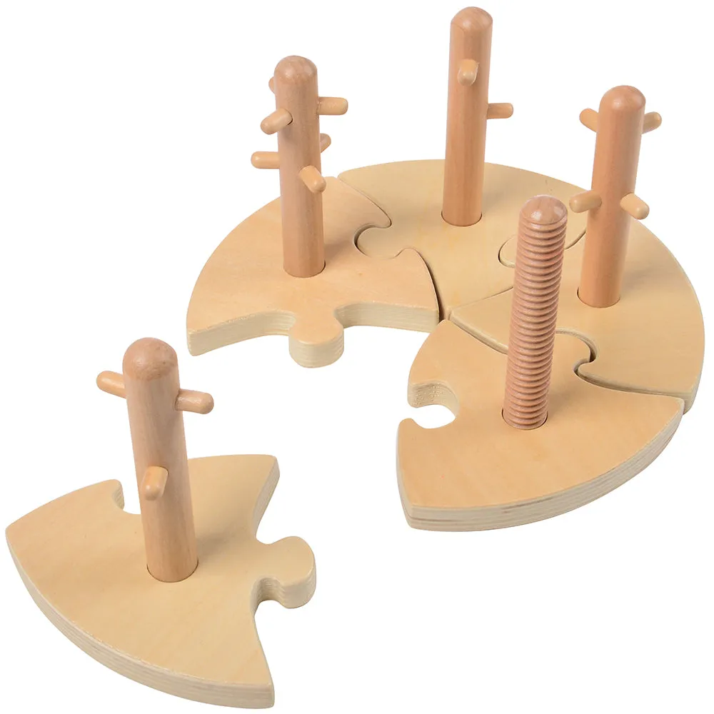 Color & Shape Twisting Puzzle Set | 20-Piece Toddler Toy