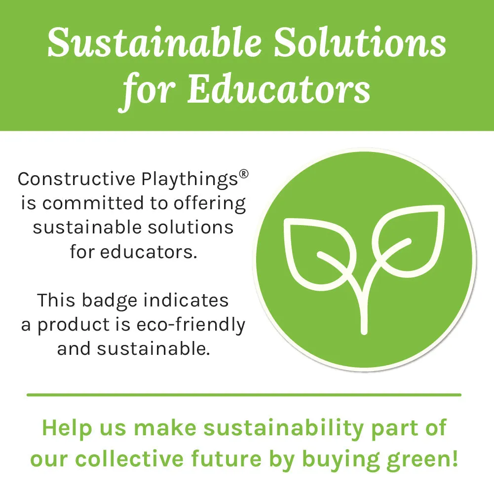 Eco-Friendly Wooden 10-Frame Math Tray | Beech Wood Counting & Place Value Tool