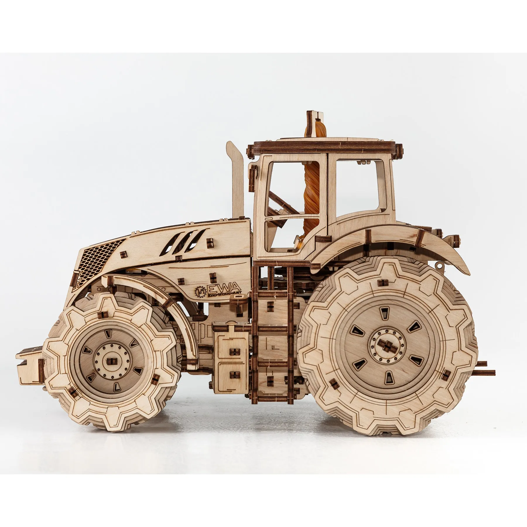 EWA Eco-Wood-Art Tractor - 3D Wooden STEM Puzzle Kit