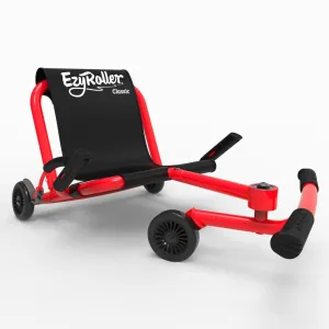 EzyRoller Classic Ride-On Scooter - Red - Extendable Design for Kids Ages 4 