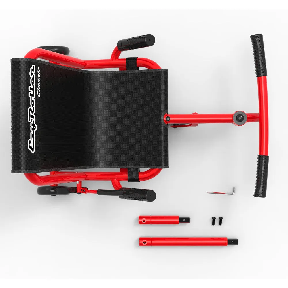 EzyRoller Classic Ride-On Scooter - Red - Extendable Design for Kids Ages 4 