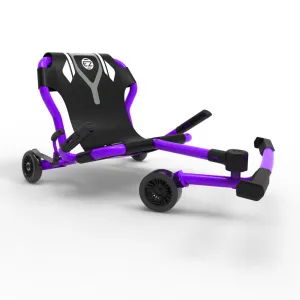 EzyRoller Classic X - Purple - Extendable Ride-On Scooter for Kids