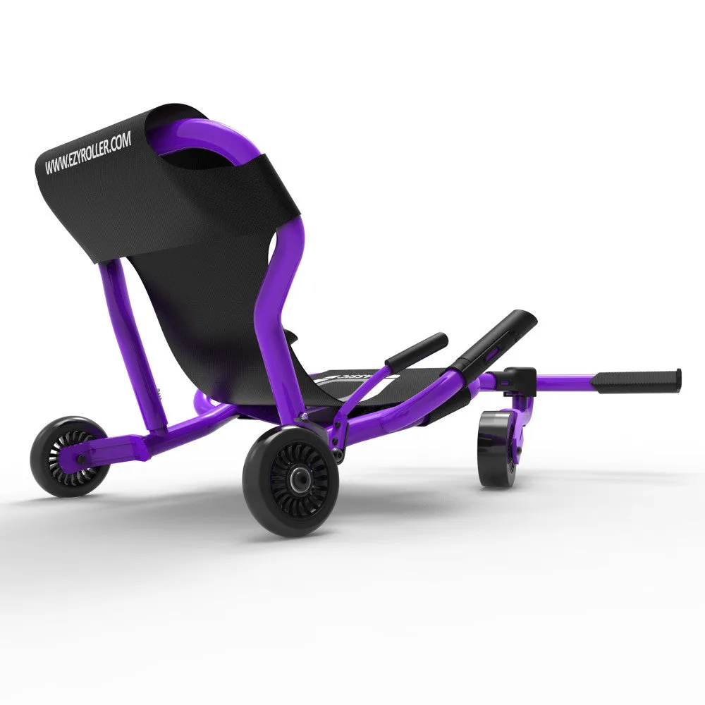 EzyRoller Classic X - Purple - Extendable Ride-On Scooter for Kids