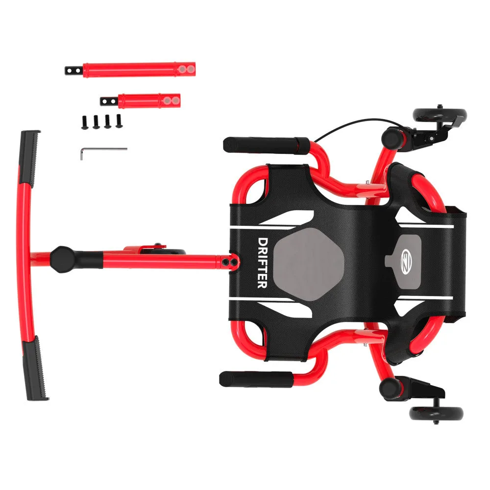 EzyRoller - Drifter X Series - Red Ride-On Scooter, 154lb Capacity, Ages 6 