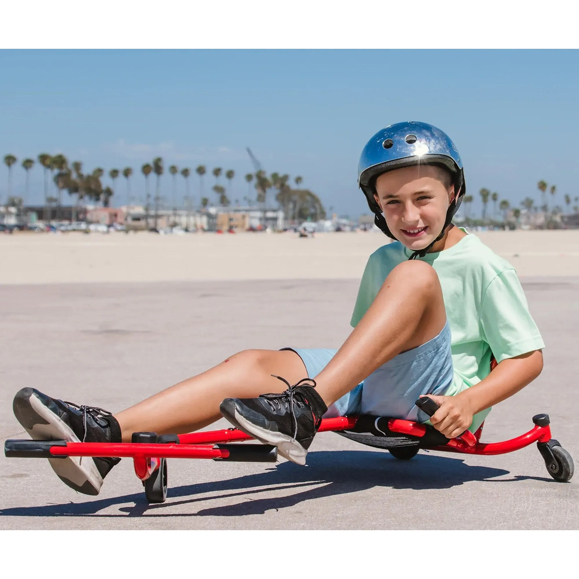 EzyRoller Spinner - Bravo Red Ride-On Scooter - Pedal-Free Twisting Fun