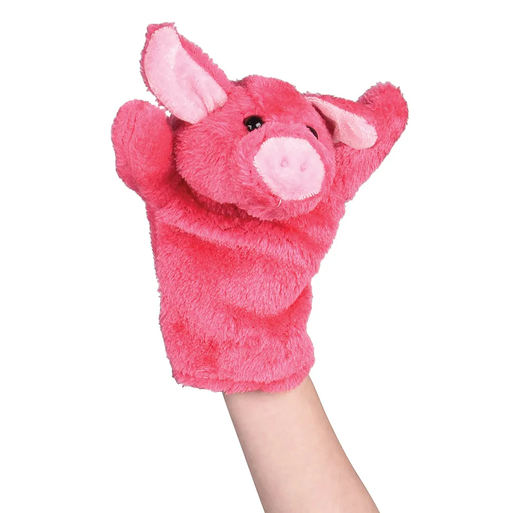 Farm Animal Plush Puppet - Pig