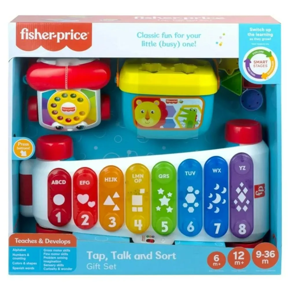 Fisher-Price HKR49 Tap, Talk and Sort Teaching and Development Gift Set