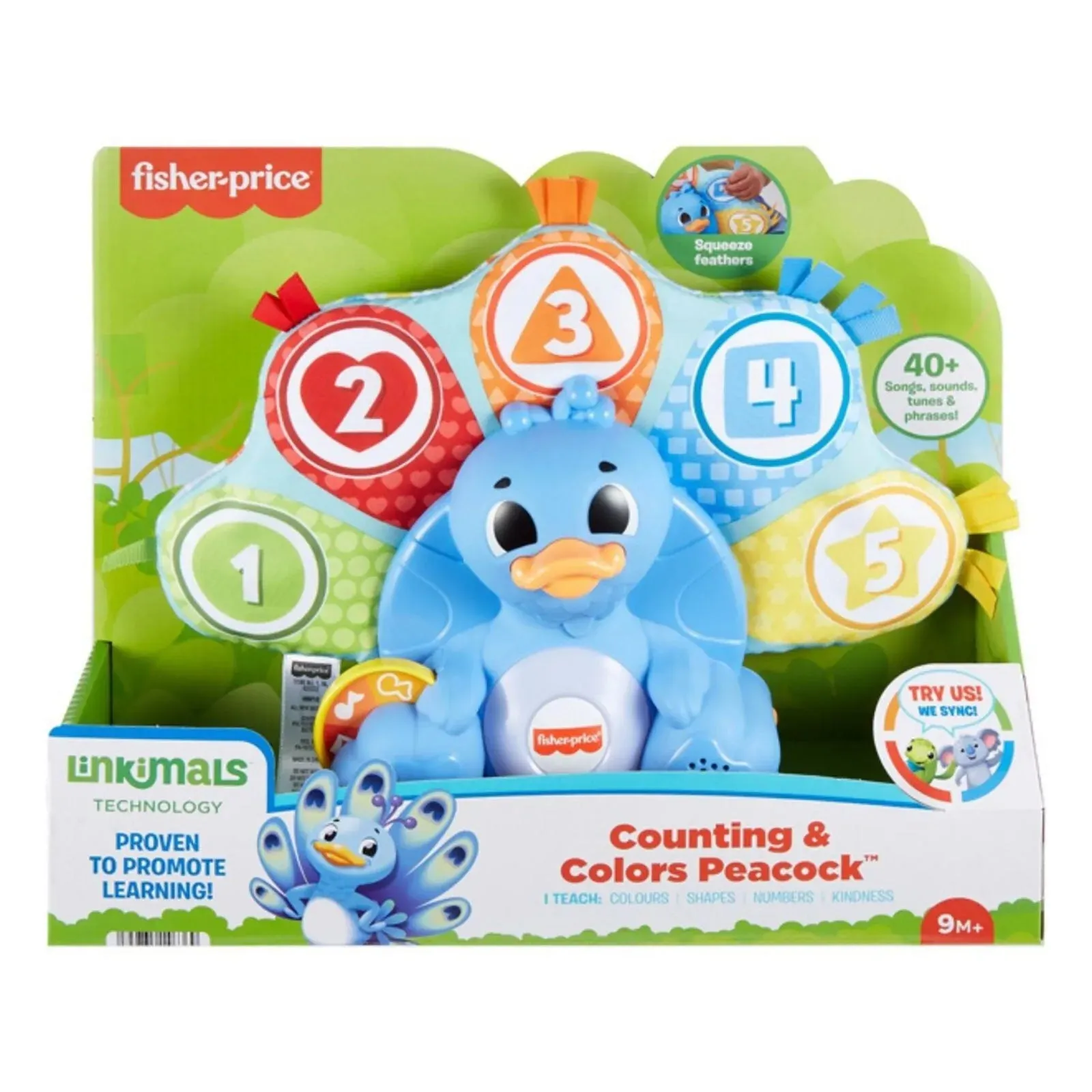 Fisher-Price Linkamals Press N Play Peacock