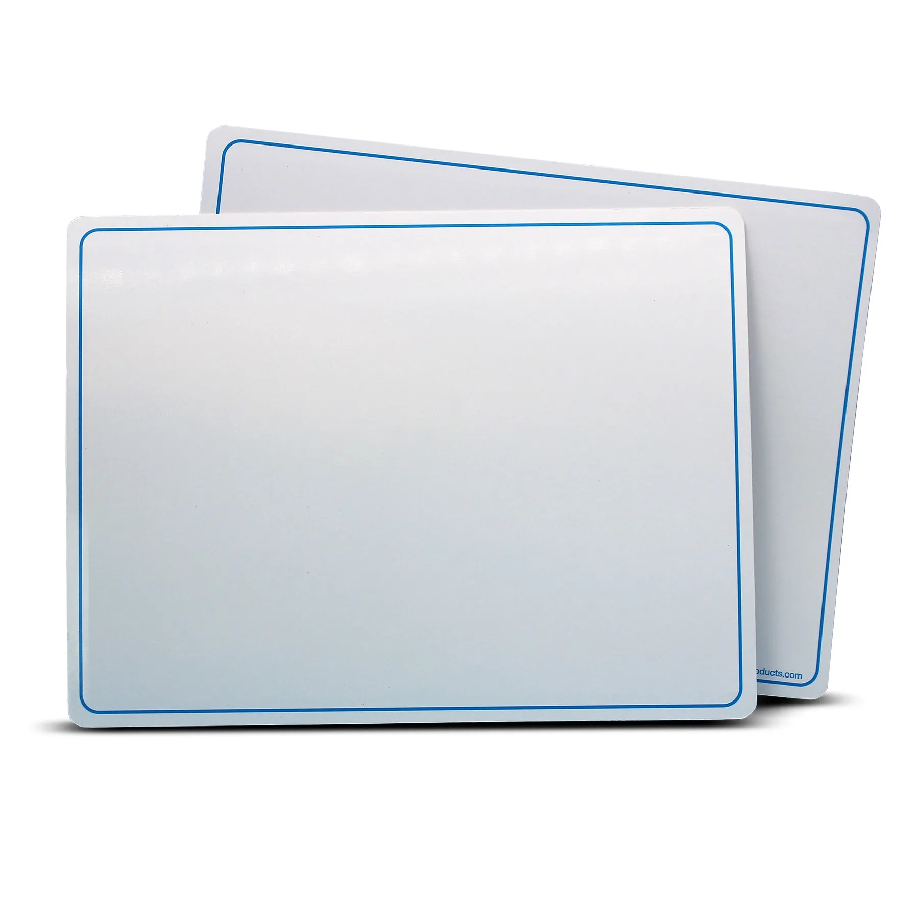 Flipside Dry Erase Learning Mat - Double-Sided - Blue Letters & Numbers - Pack of 48