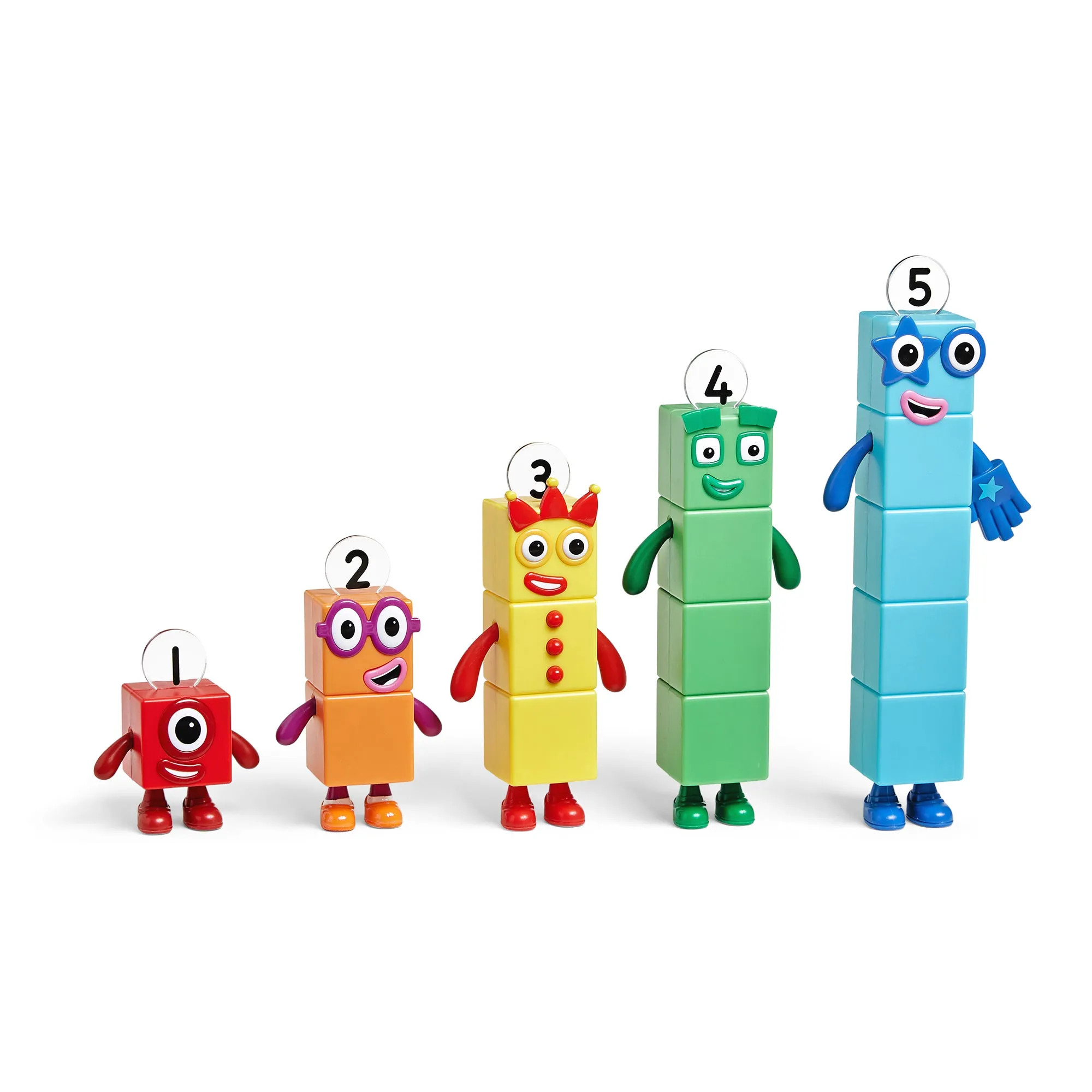 Hand2Mind Numberblocks Friends One to Five - Colorful Math Learning Set