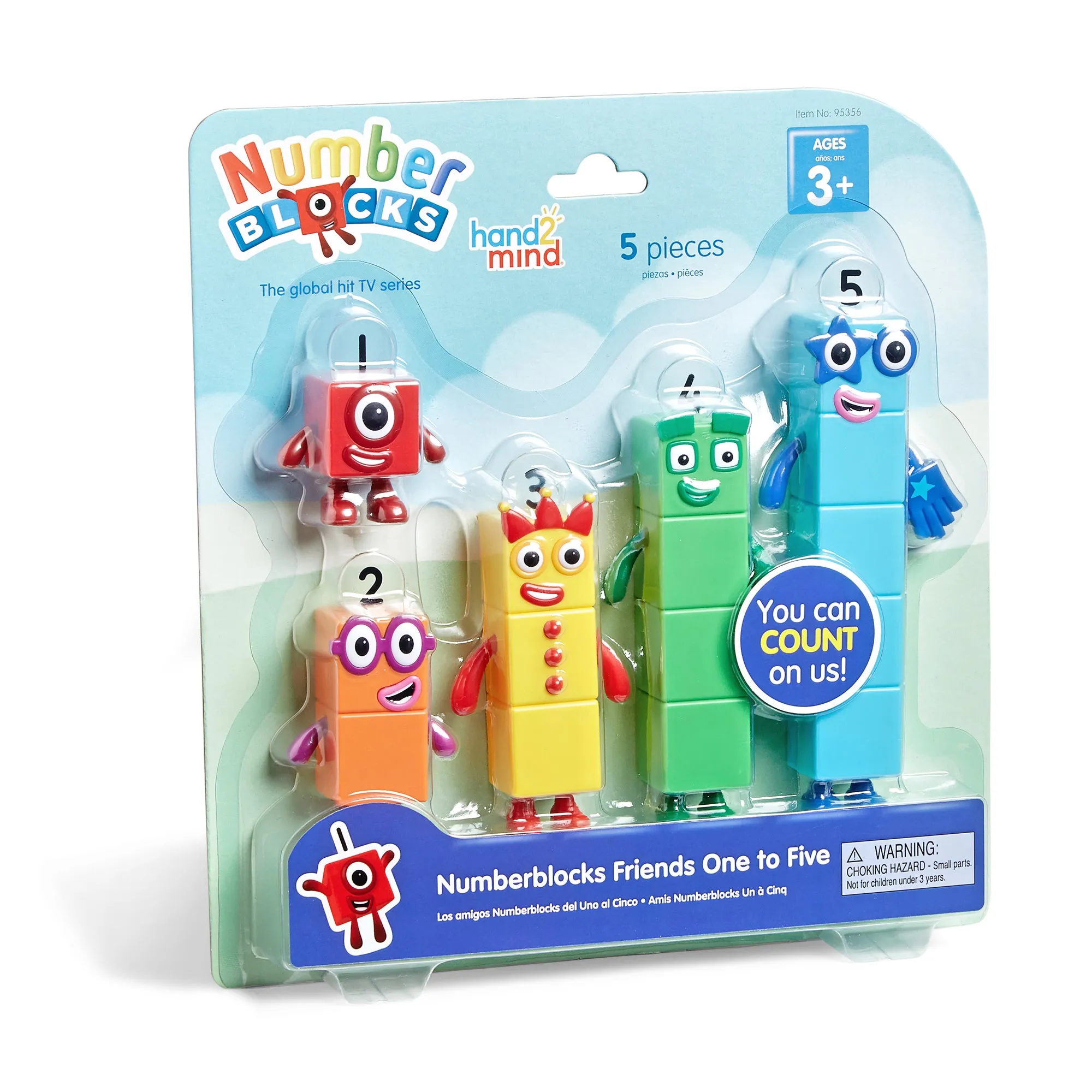 Hand2Mind Numberblocks Friends One to Five - Colorful Math Learning Set