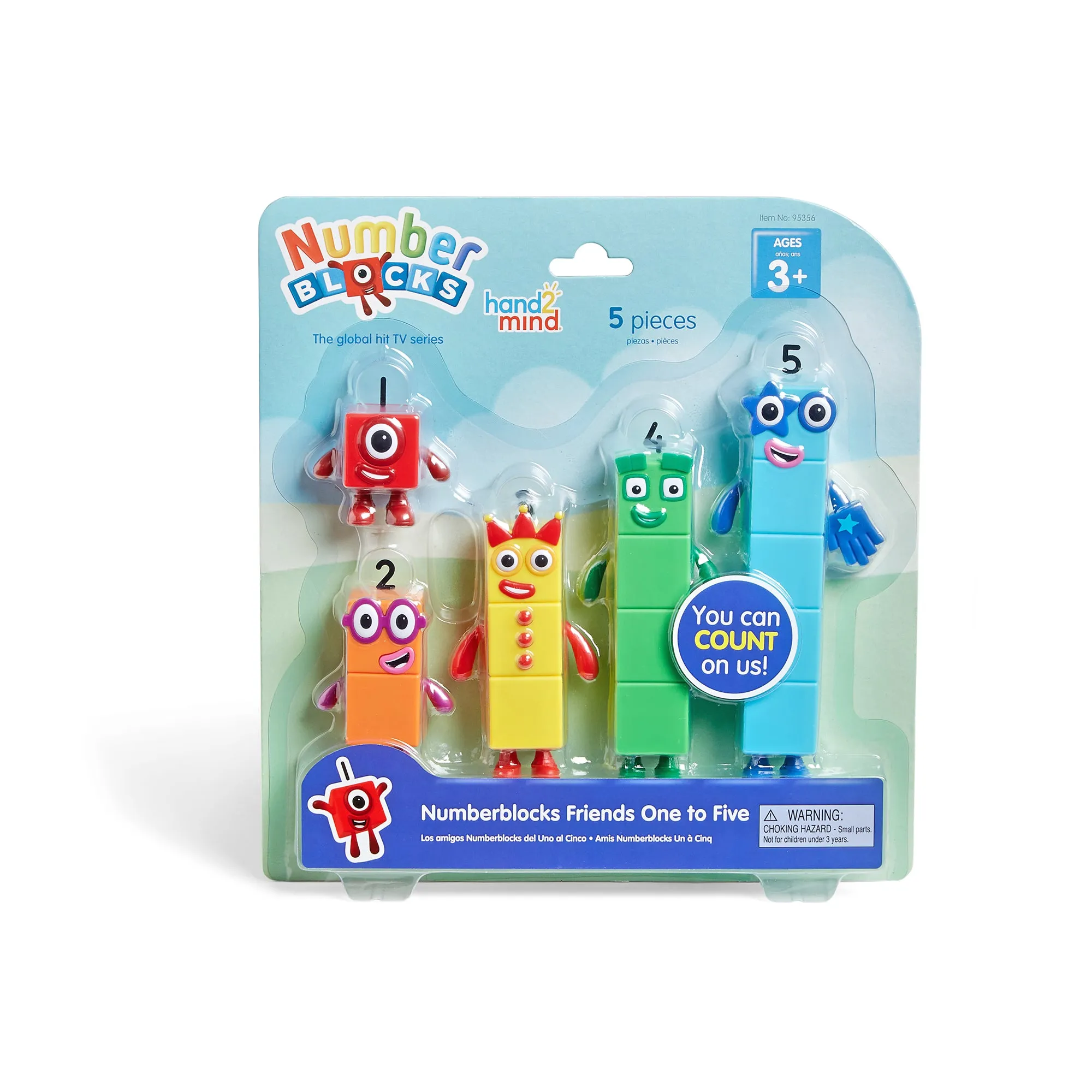 Hand2Mind Numberblocks Friends One to Five - Colorful Math Learning Set