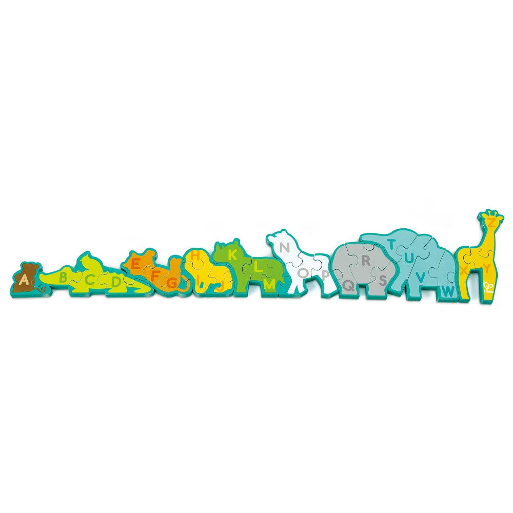 Hape Alphabet Animal Parade 26-Piece Wooden Puzzle