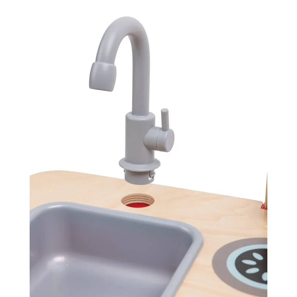Hape Cook & Create Wooden Countertop Kitchen Playset - with Sounds