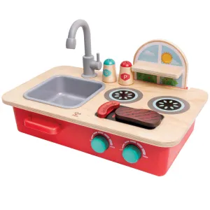 Hape Cook & Create Wooden Countertop Kitchen Playset - with Sounds