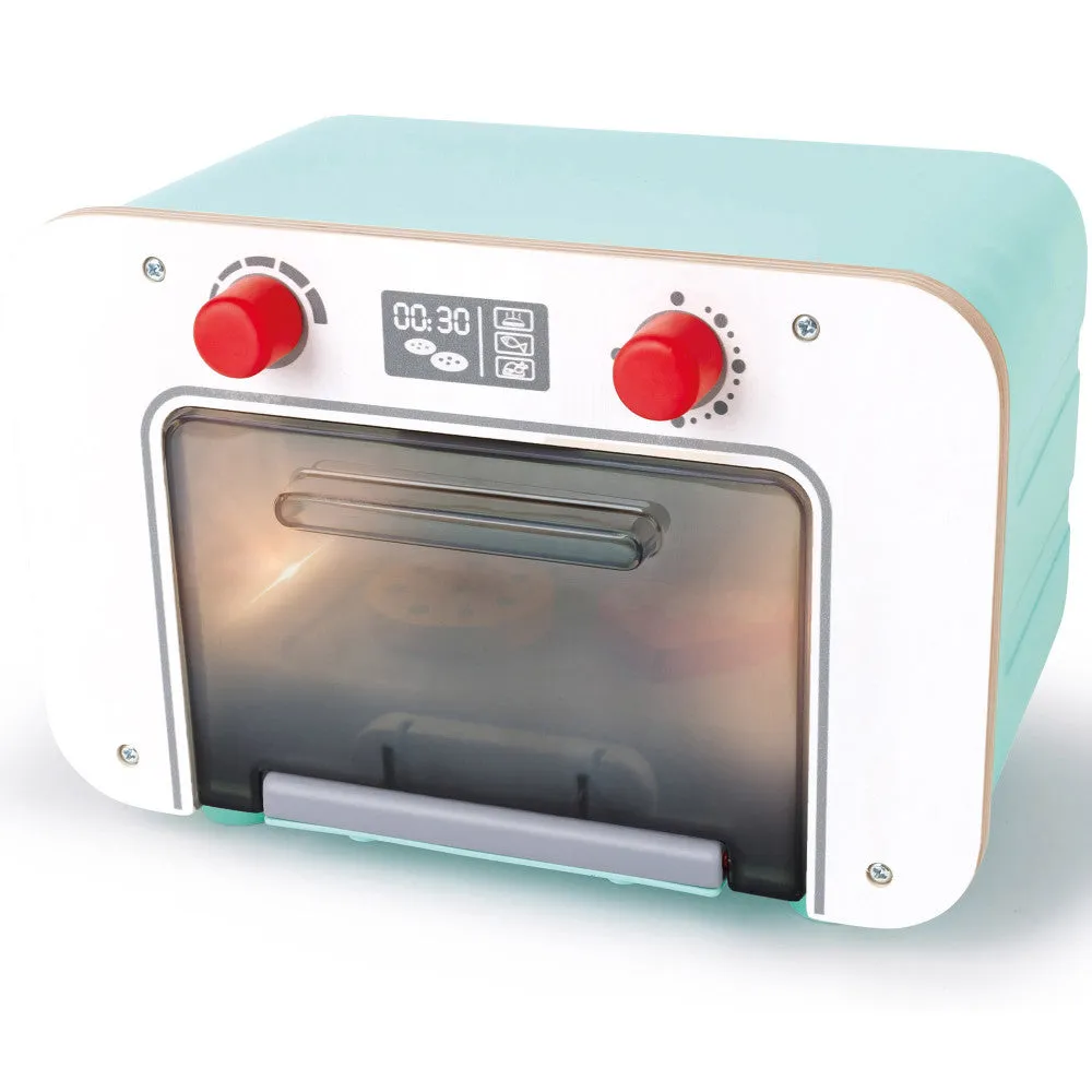 Hape Countdown Baking Oven Wooden Kitchen Playset - Lights & Sounds