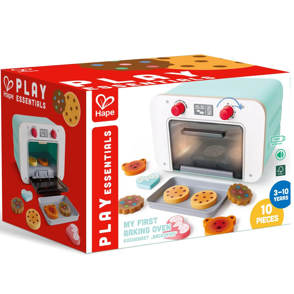 Hape Countdown Baking Oven Wooden Kitchen Playset - Lights & Sounds