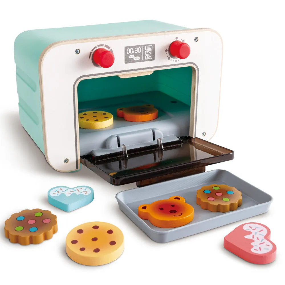 Hape Countdown Baking Oven Wooden Kitchen Playset - Lights & Sounds