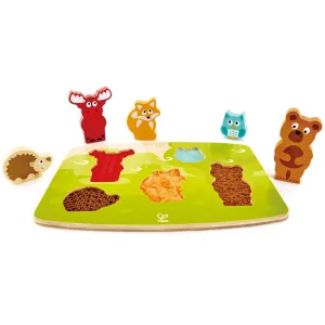 Hape Forest Friends 6pc Wooden Sensory Puzzle Toy