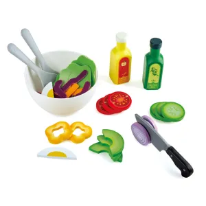 Hape Healthy Salad Wooden Kitchen Playset - 39 Pieces for Ages 3 