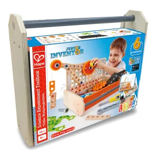 Hape Junior Inventor 32-Piece Science Experiment Toolbox Kit