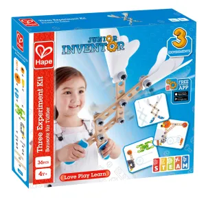 Hape Junior Inventor Three-Experiment Kit - 36pcs