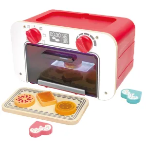 Hape My Baking Oven Playset with Magic Color-Changing Cookies - Red & White