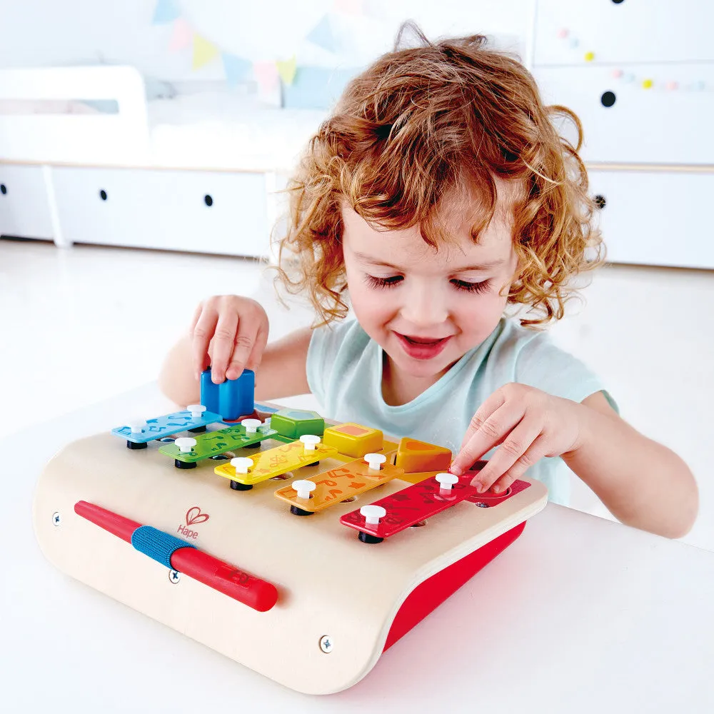 Hape Wooden Shape Sorter Xylophone - Interactive Musical Toy
