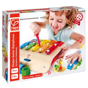 Hape Wooden Shape Sorter Xylophone - Interactive Musical Toy