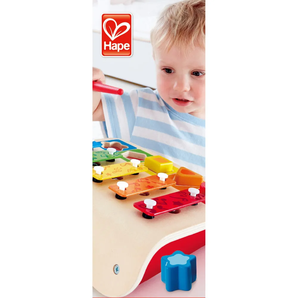 Hape Wooden Shape Sorter Xylophone - Interactive Musical Toy