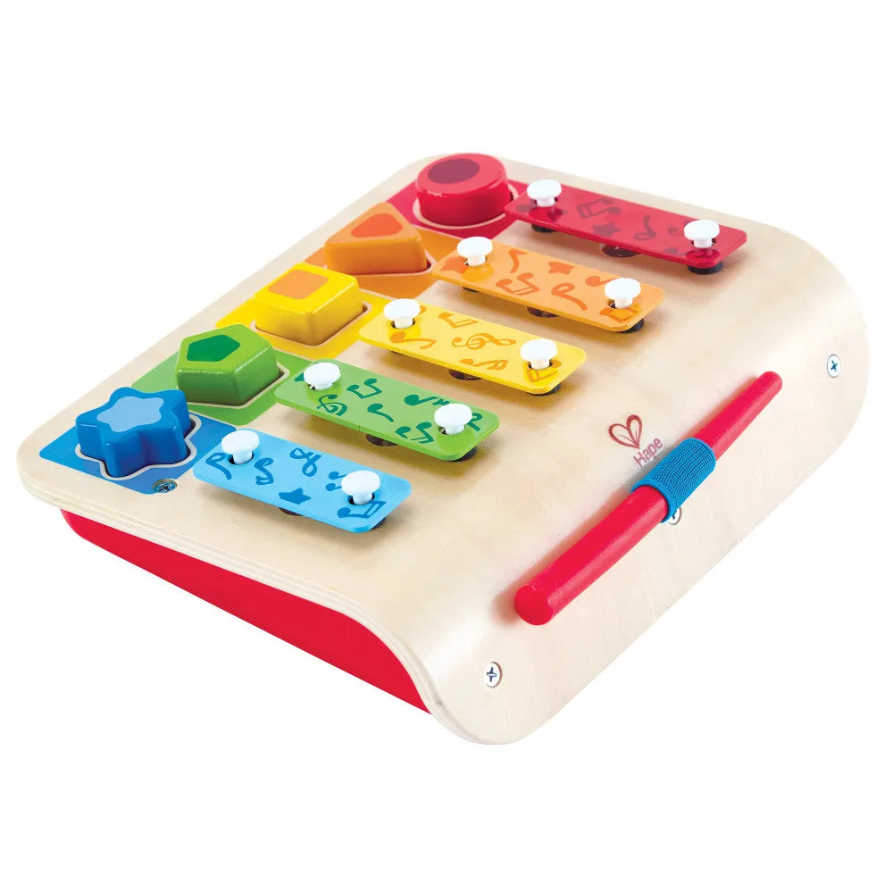 Hape Wooden Shape Sorter Xylophone - Interactive Musical Toy