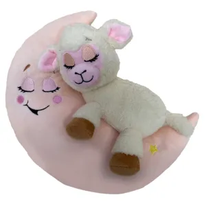 Happy Nappers Lullabrites Light & Sound Plush Lamb - Cream & Pink