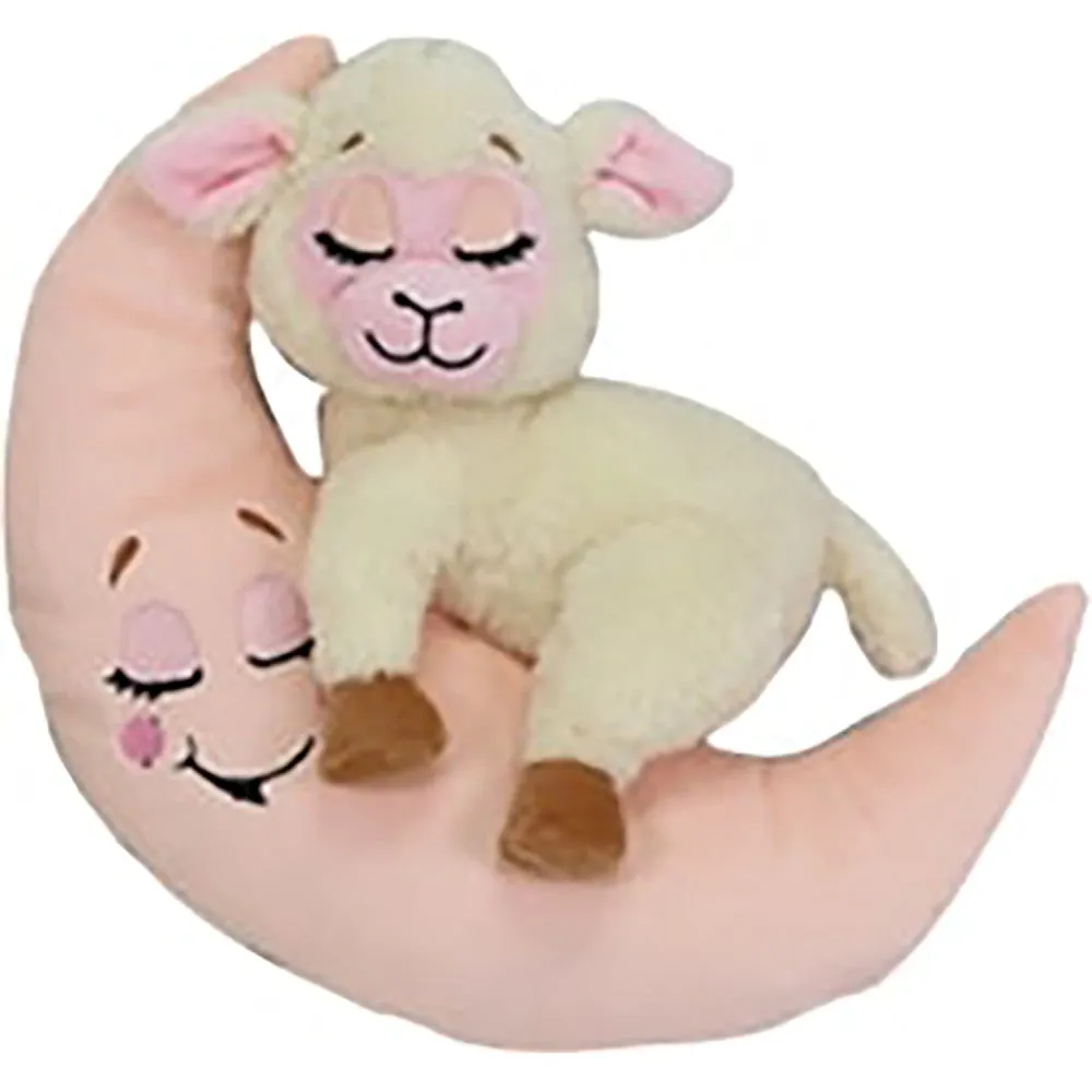 Happy Nappers Lullabrites Light & Sound Plush Lamb - Cream & Pink
