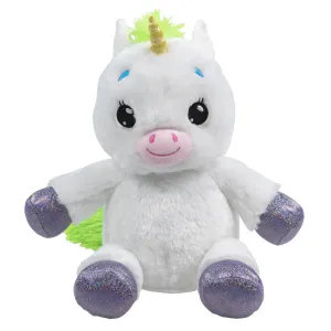 Happy Nappers Lullabrites Unicorn Musical Light-Up Plush - White & Green
