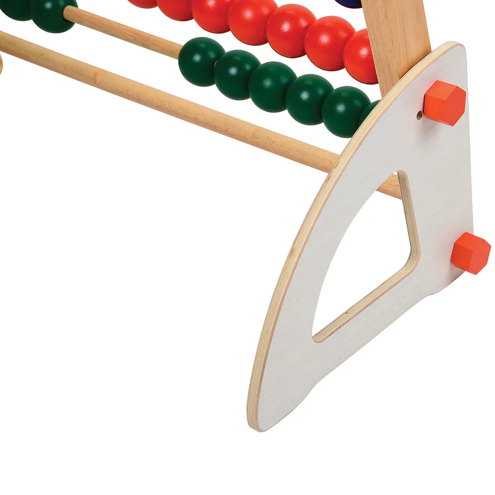 Jumbo Wooden Abacus Counting Frame | 100 Beads for Preschool Math Learning