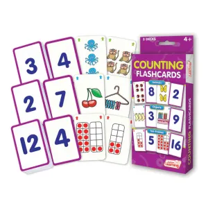 Junior Learning Counting Flashcards Set - Educational Math Teaching Tool for Ages 4 