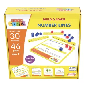 Junior Learning Mathcubes Number Lines - 30 Activity Set - Educational Math Toy
