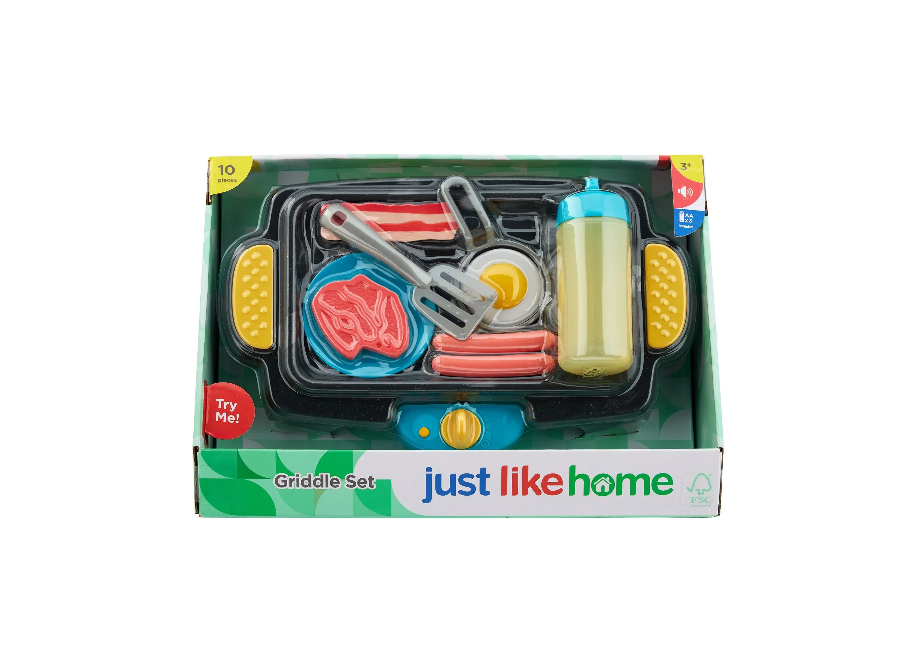 Just Like Home Interactive Griddle Playset - 9 Piece Set