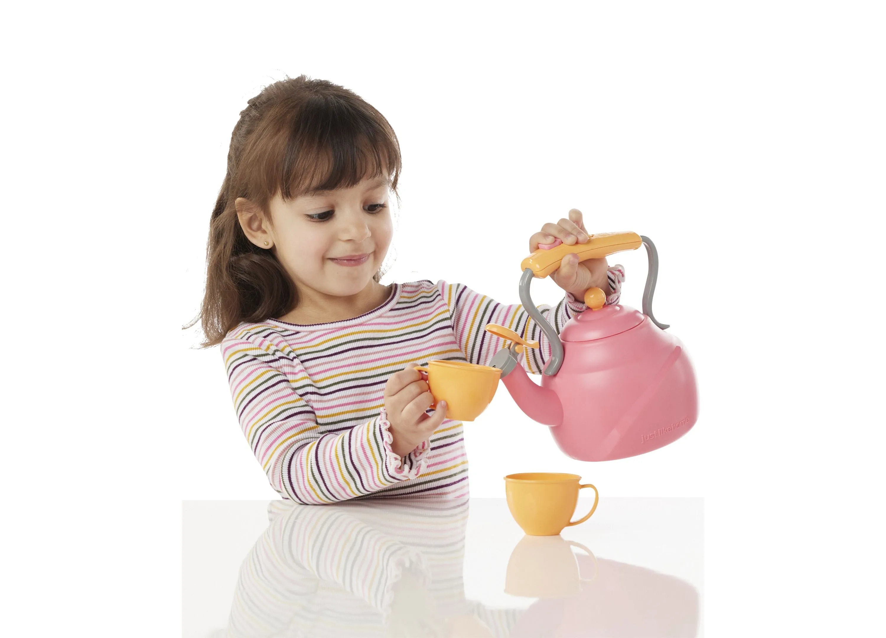 Just Like Home Whimsical Tea Kettle Playset