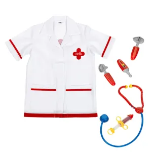 Klein 6-Piece PRO Doctor Costume Set - White & Red - Kids Ages 3 